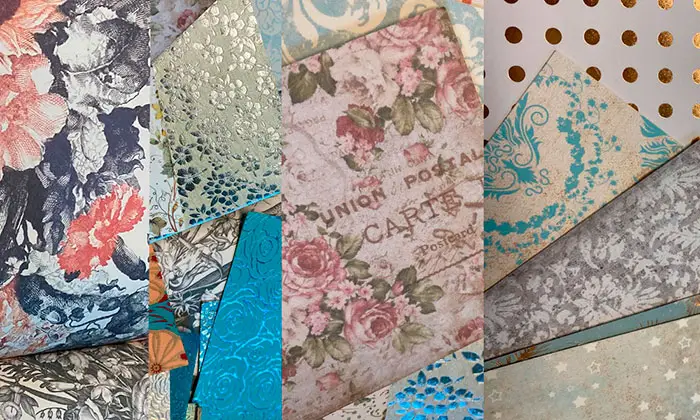 Fra servietter til guld - 15 ting du kan bruge som decoupagepapir decoupage designpapir